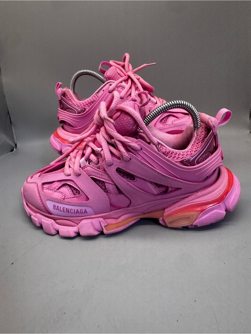Balenciaga Track Sneakers Women’s US 7 EU 37 Pink Chunky Shoes 5424